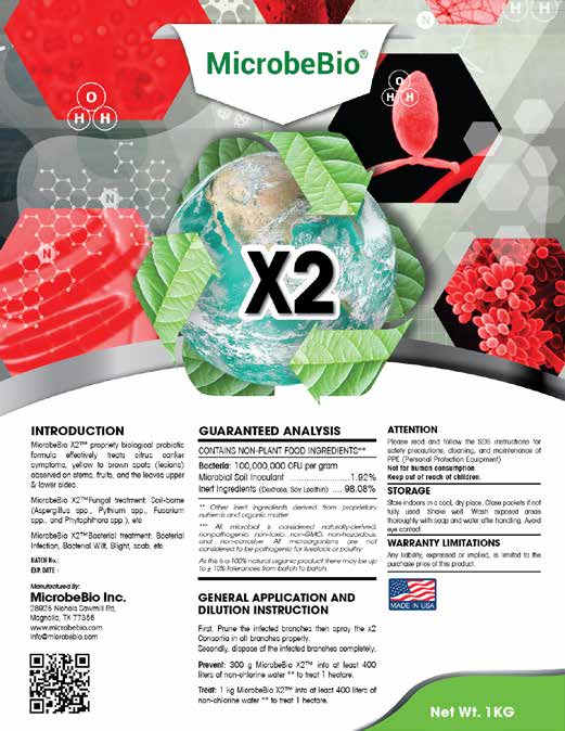 MICROBEBIO - BROCHURE - PEST PREVENT DISEASES - GRAPEFRUIT X2