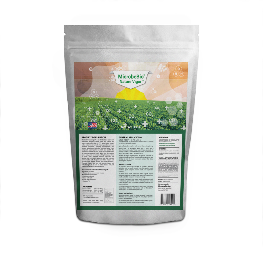 Microbebio nature vigor microbial fertilizer organic fertilizer usa