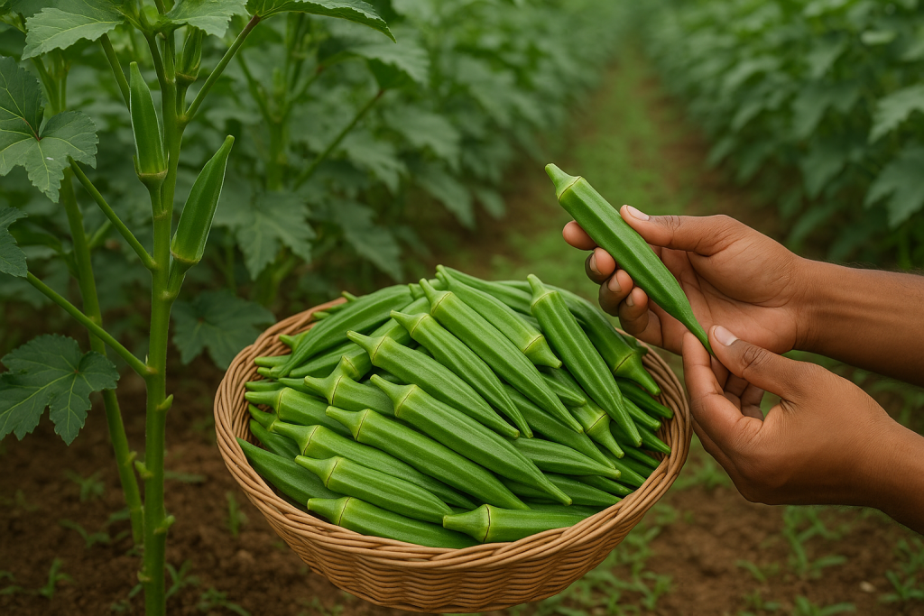 Microbebio Application for Optimal Okra Yield
