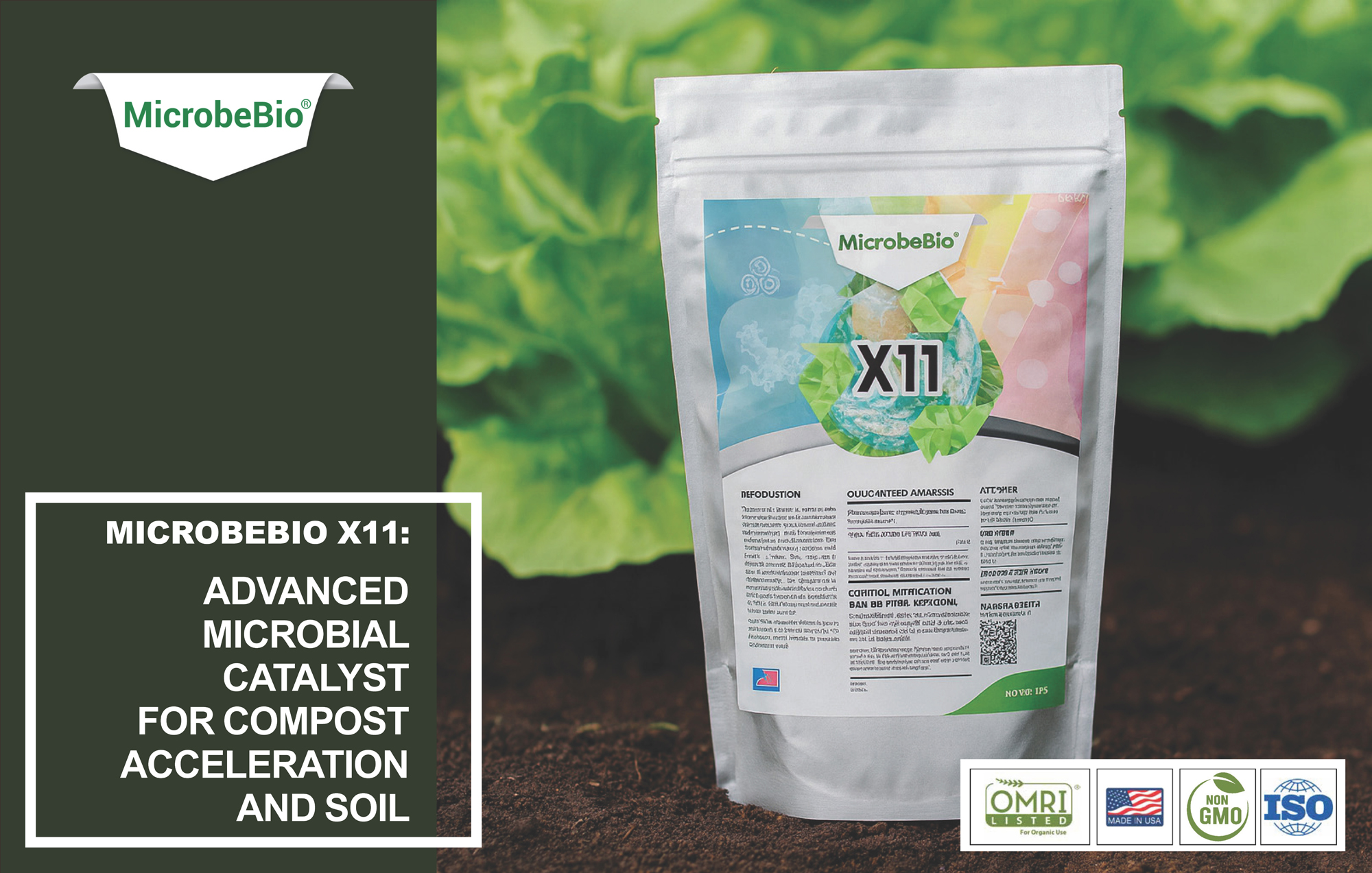 Microbebio X11- Advanced Microbial Catalyst for Compost Acceleration and Soil