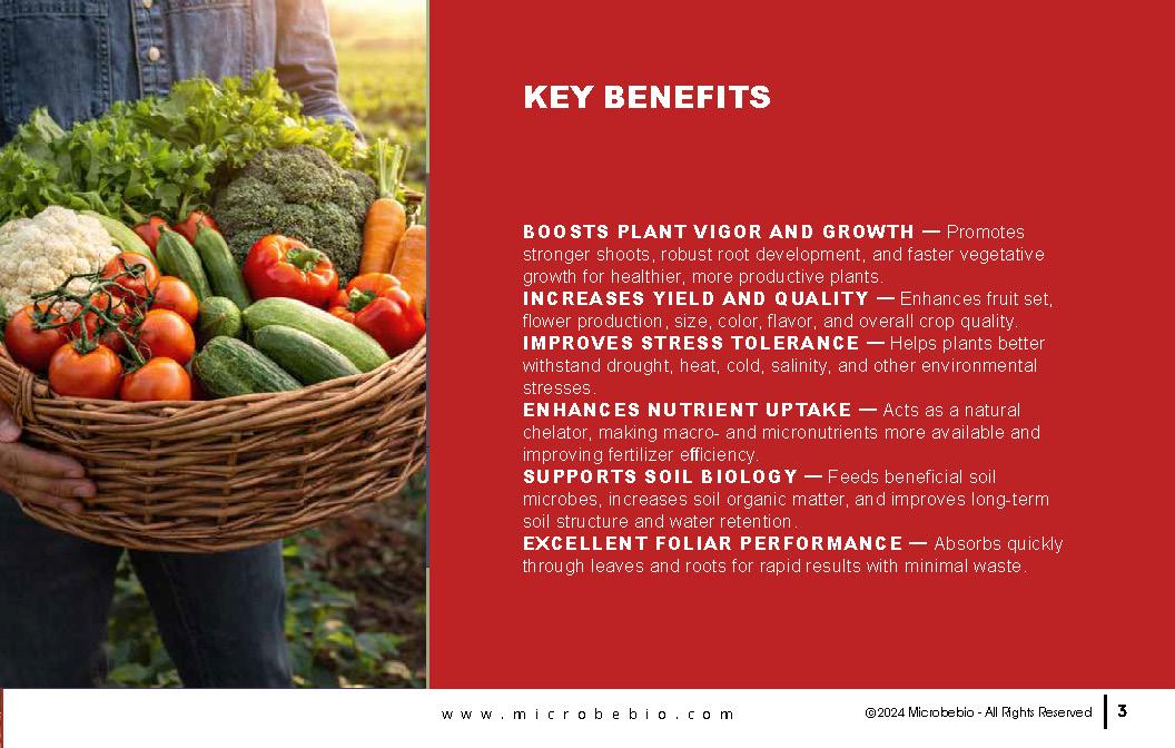 MicrobeBio BioSea is a premium, fully water-soluble plant biostimulant and potassium fertilizer (0-0-17) designed to deliver explosive growth, superior plant health, and enhanced crop performance. Packed with natural bioactive compounds, trace minerals, and growth-promoting substances, BioSea provides a highly available source of soluble potassium while acting as a powerful natural biostimulant. It supports plants at every stage from seedling to harvest by improving nutrient efficiency and strengthening overall resilience.